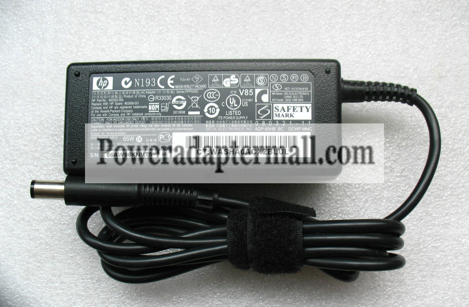 18.5V 3.5A HP Compaq nw8440 nw9440 Mobile Workstation AC Adapter - Click Image to Close